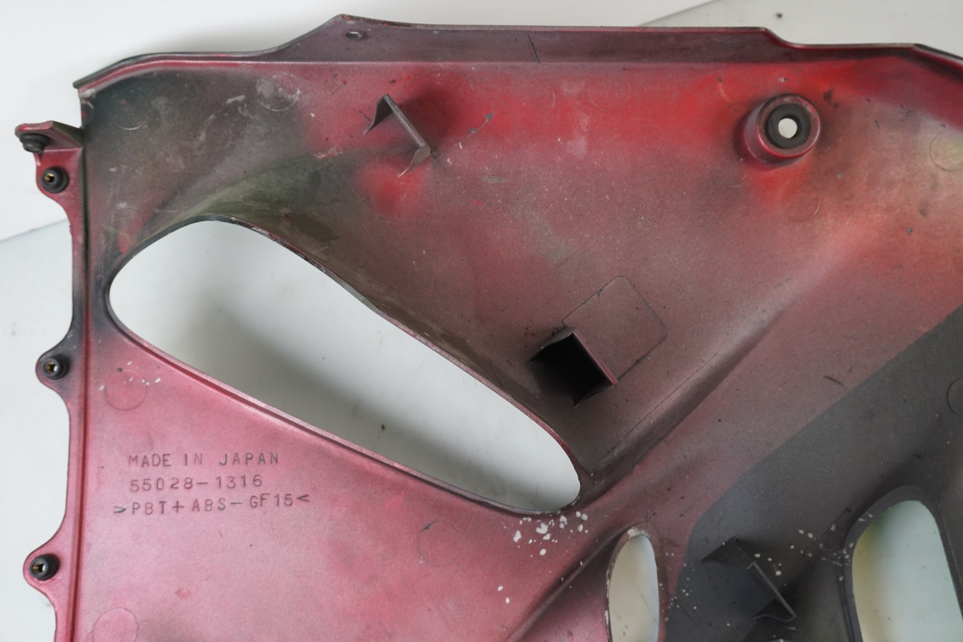 Extrabild1 på Sidkåpa från en Kawasaki ZX-9R -1997 motorcykel.