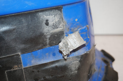 Snett nerifrån på Bensintank från en Yamaha XT 600 -1991 motorcykel.