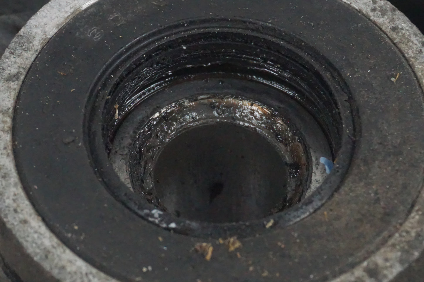 Höger sida på Drevfäste från en Honda XL 650 V -2004 motorcykel.