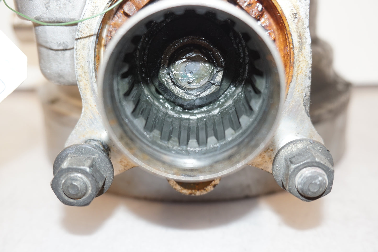 Höger sida på Slutväxel från en Honda VT 1100 C -1997 motorcykel.