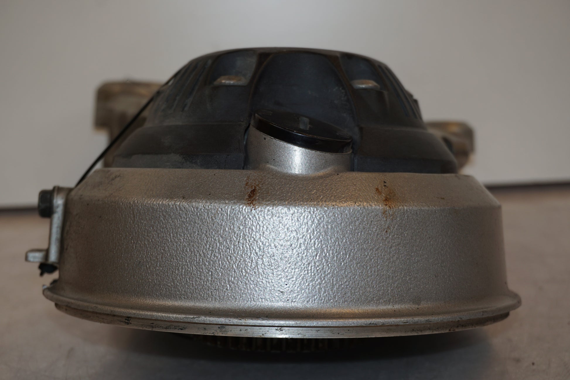 Snett uppifrån på Slutväxel från en Kawasaki GTR 1400 -2008 motorcykel.