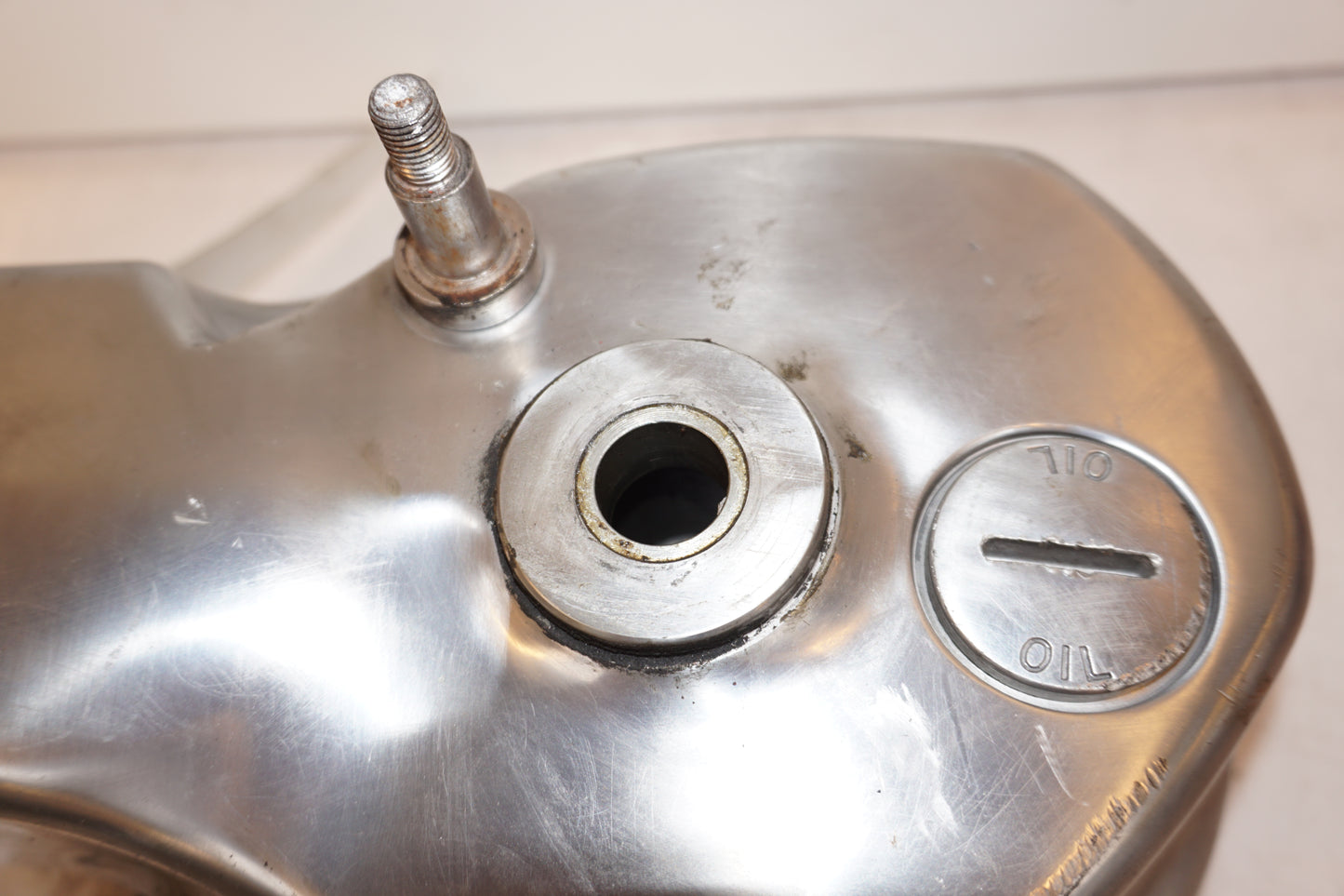 Snett uppifrån på Slutväxel från en Kawasaki VN 1600 Mean Streak -2004 motorcykel.