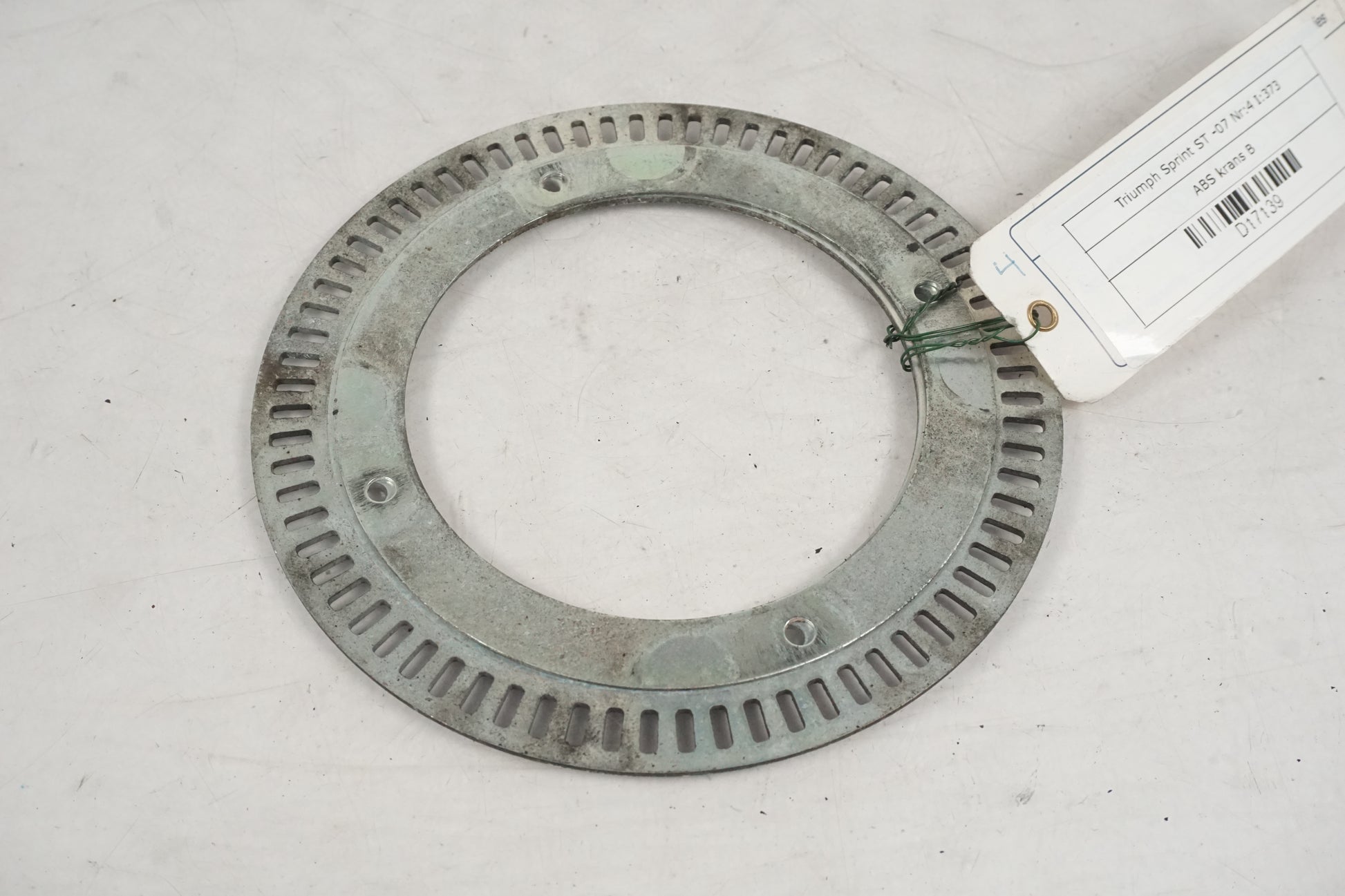 Framsidan på ABS krans från en Triumph Sprint ST -2007 motorcykel.