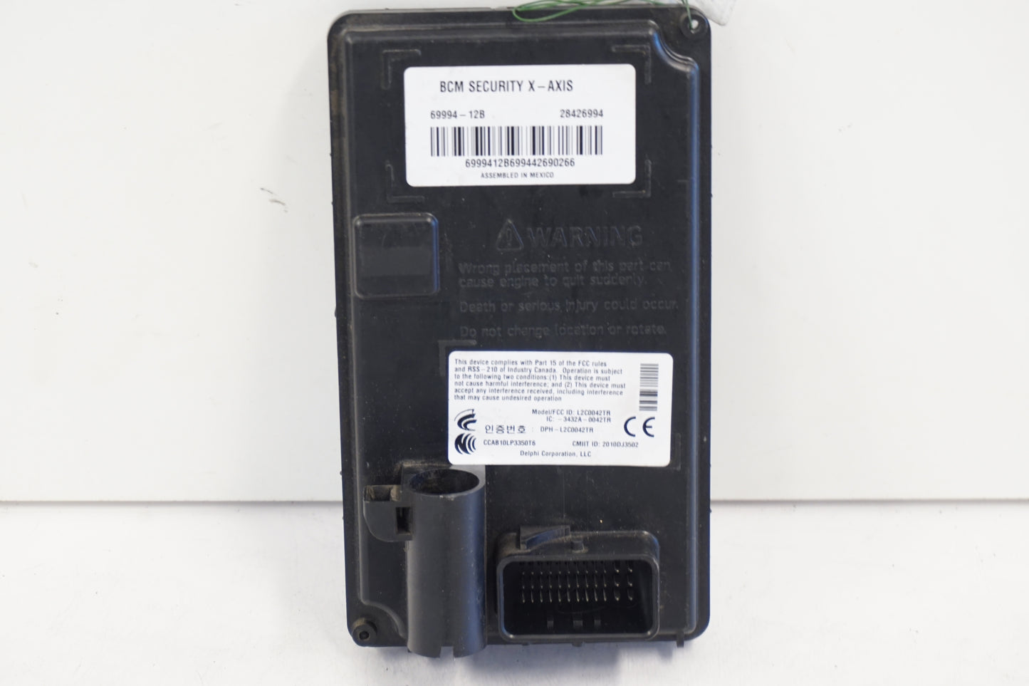 Snett nerifrån på Larm från en H-D Street Glide FLHX -2015 motorcykel.