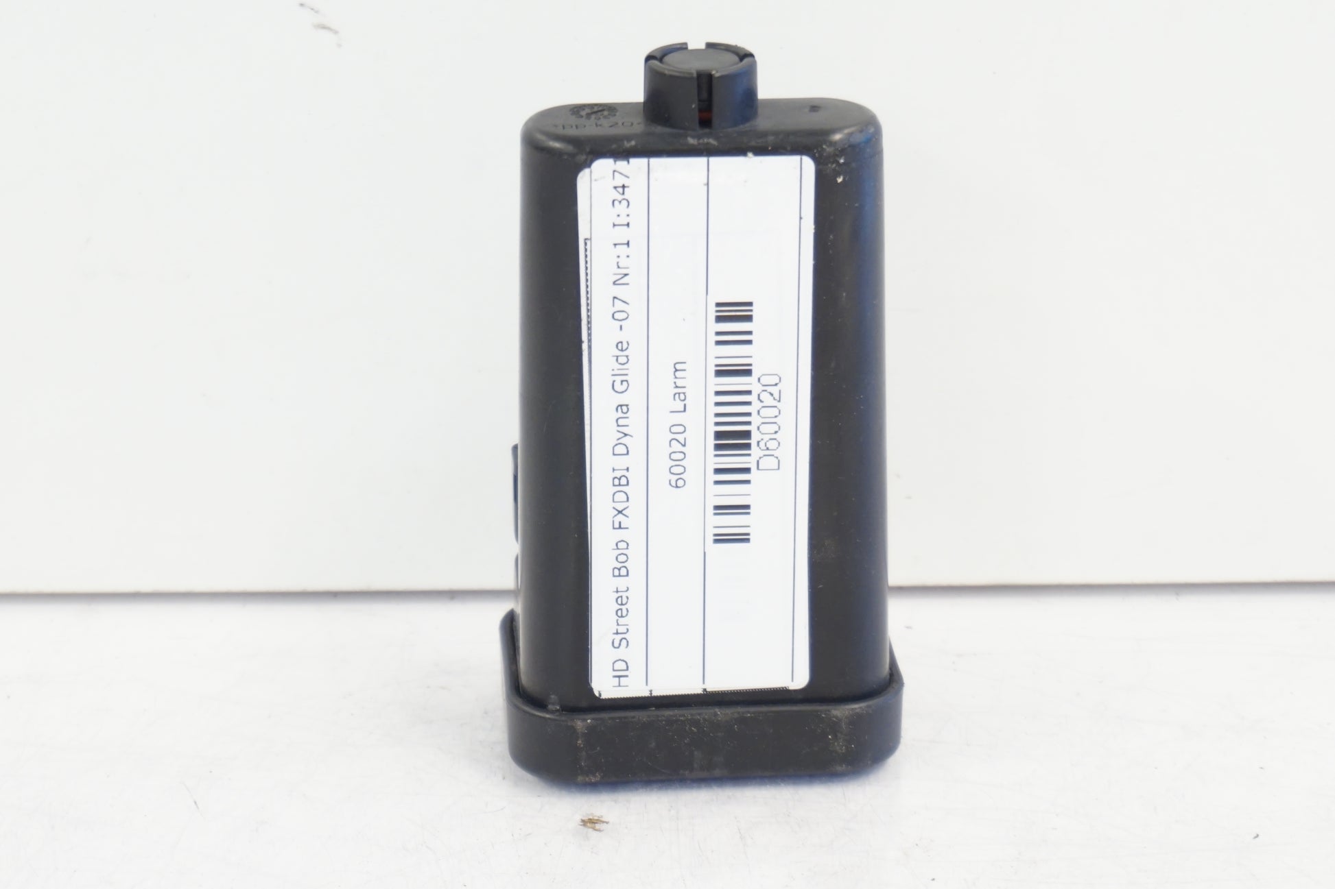 Framsidan på Larm från en H-D Dyna Street Bob FXDB/I -2007 motorcykel.