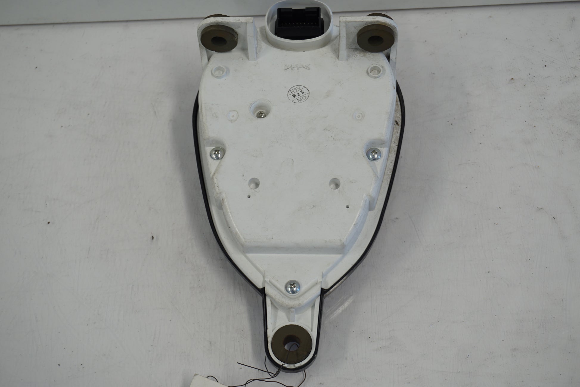 Snett uppifrån på Instrumentpanel från en Kawasaki VN 900 -2007 motorcykel.