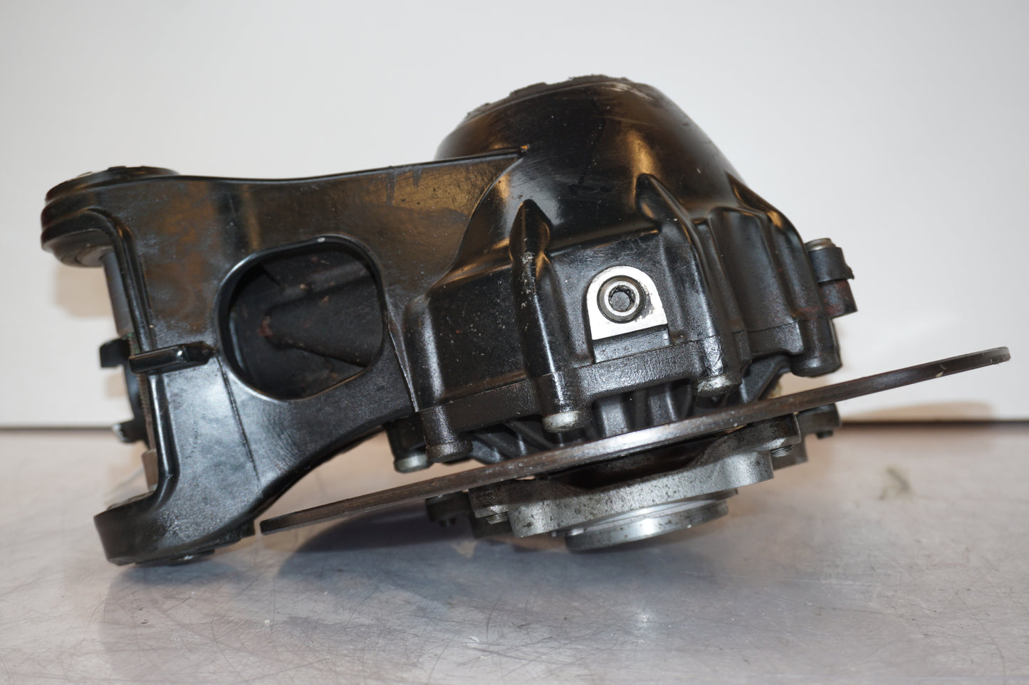 Snett uppifrån på Slutväxel från en BMW R 1200 GSA -2014 motorcykel.