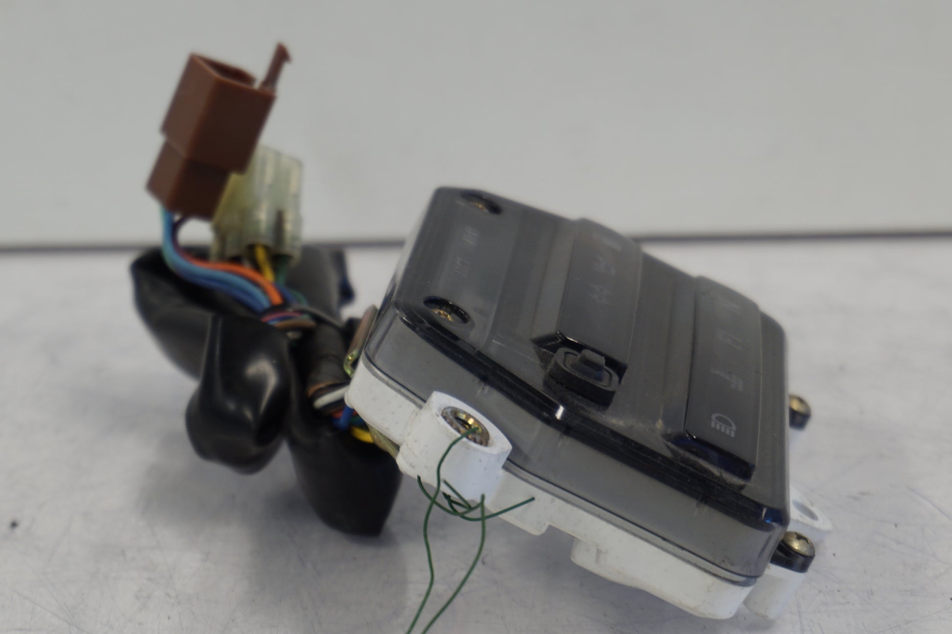 Snett uppifrån på Instrumentpanel från en Honda VTX 1800 -2002 motorcykel.