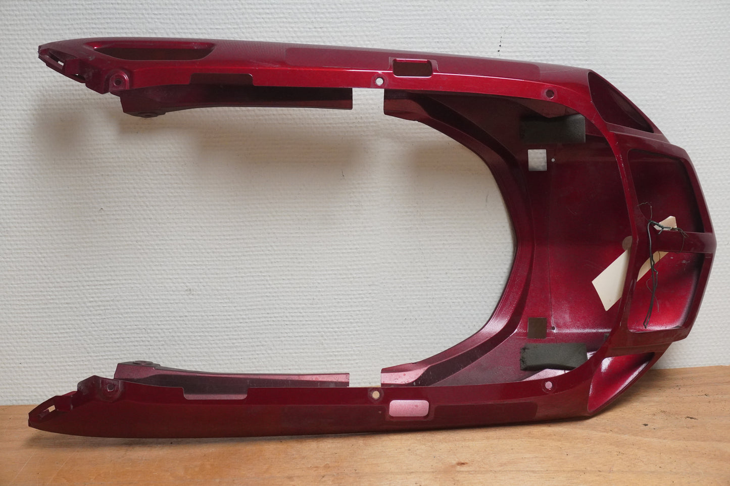 Snett uppifrån på Framskärm från en Yamaha XTZ 750 -1993 motorcykel.