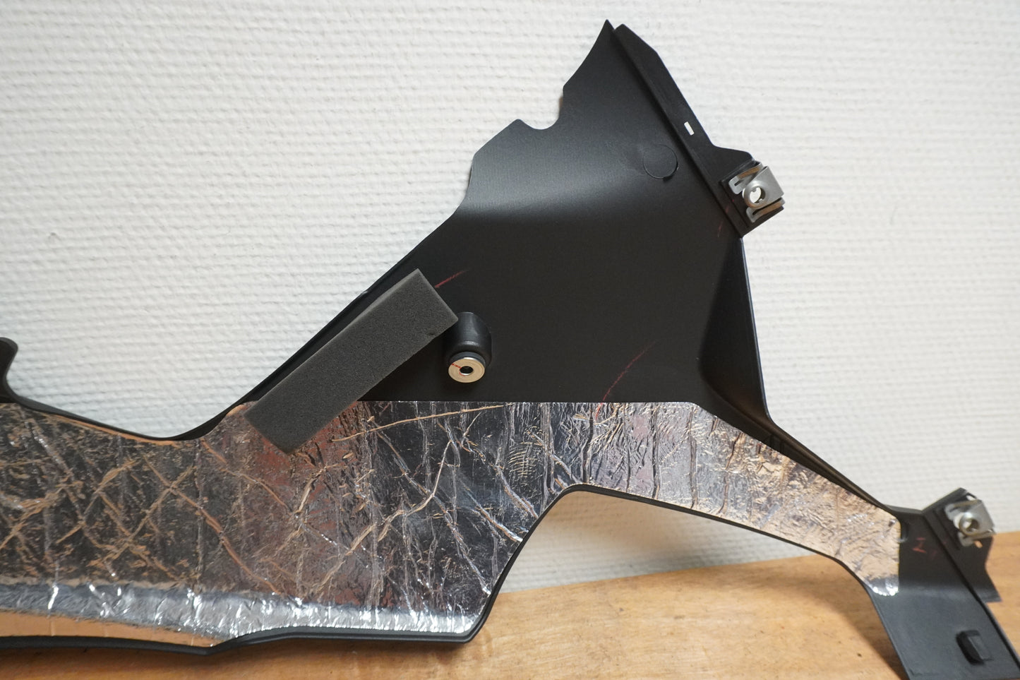 Snett uppifrån på Magkåpa från en Yamaha YZF 1000 R1 -2002 motorcykel.