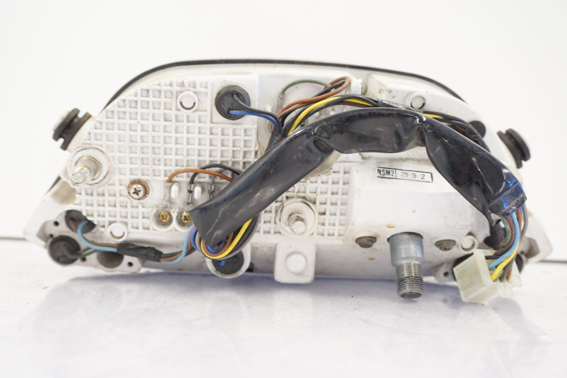 Snett nerifrån på Instrumentpanel från en Yamaha XTZ 750 -1992 motorcykel.