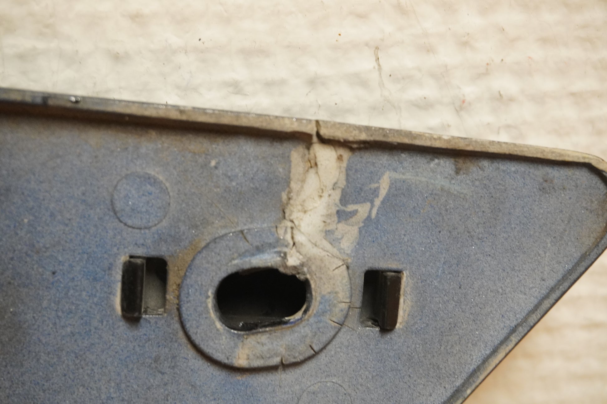 Snett uppifrån på Sidkåpa från en Yamaha FJ 1200 -1986 motorcykel.