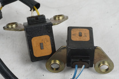 Snett nerifrån på Tändpickup från en Honda VT 600 C -1994 motorcykel.