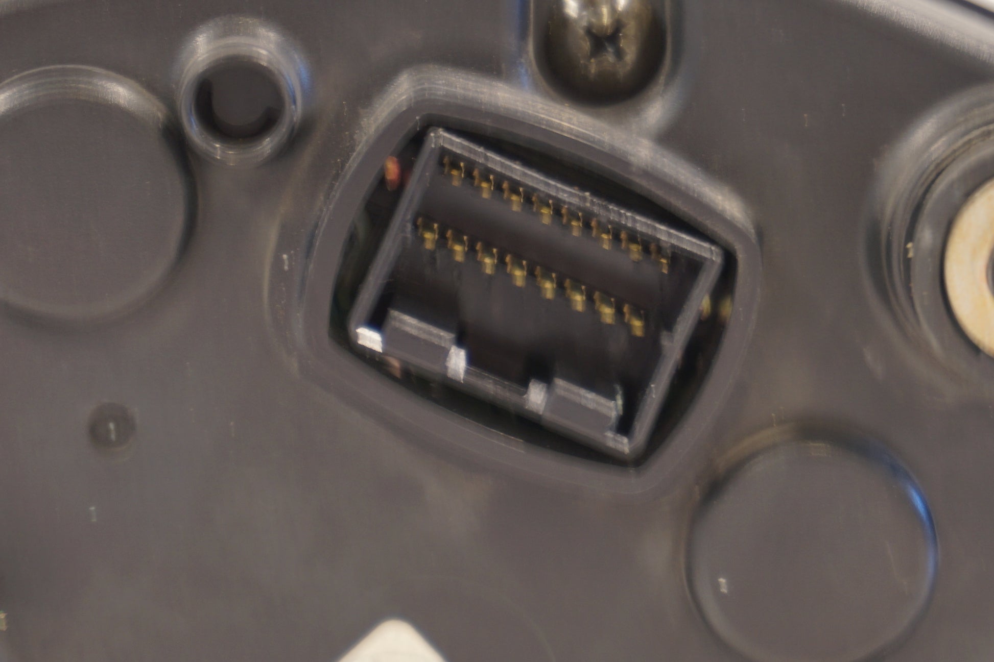 Extrabild1 på Instrumentpanel från en Triumph Daytona 650 -2005 motorcykel.