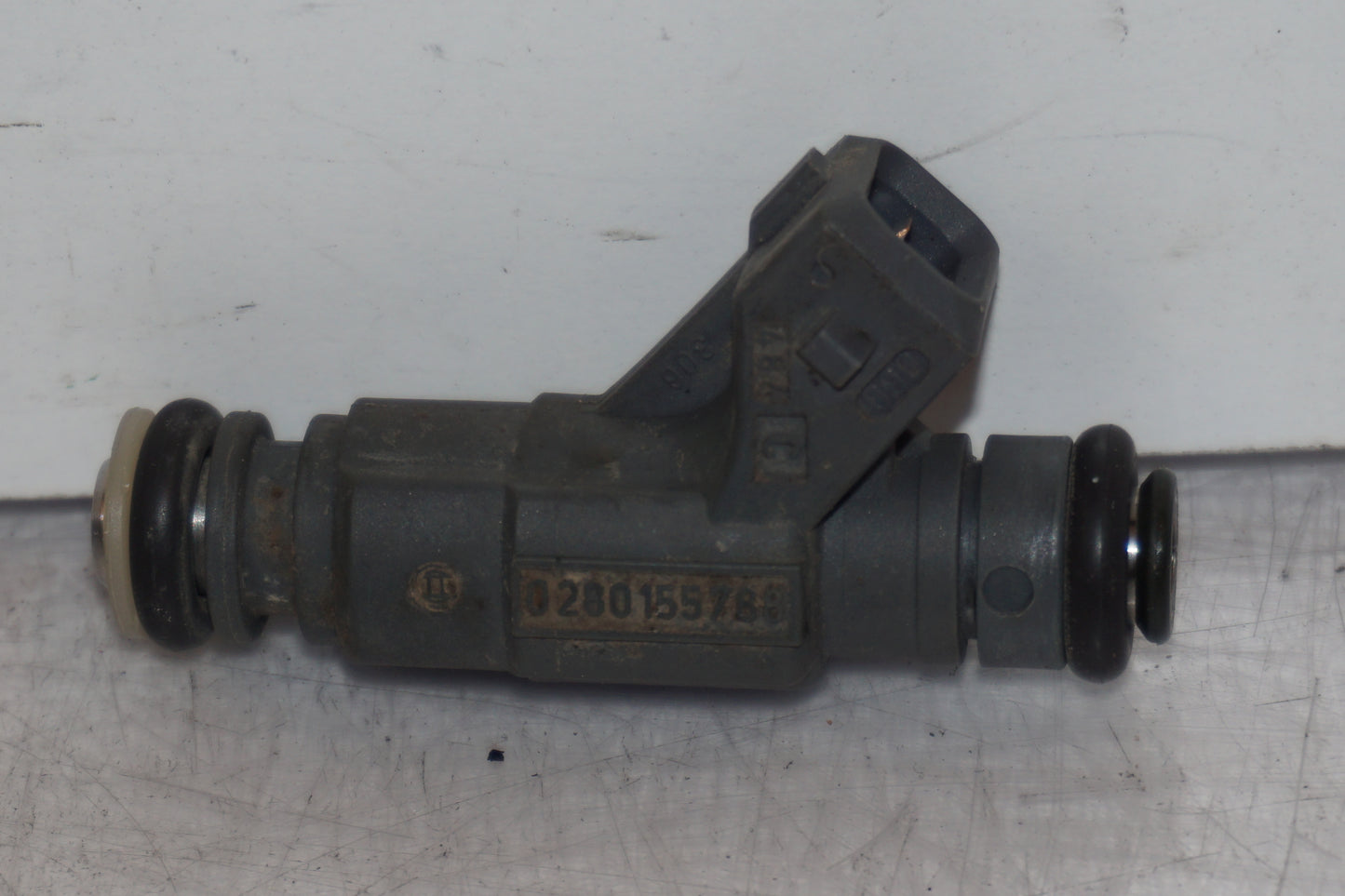 Snett uppifrån på Spridare från en BMW R 850 R -2004 motorcykel.