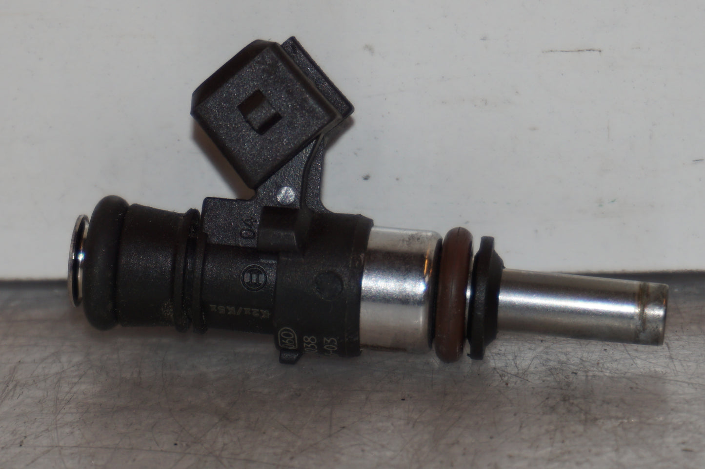 Snett uppifrån på Spridare från en BMW R 1200 GSA -2012 motorcykel.