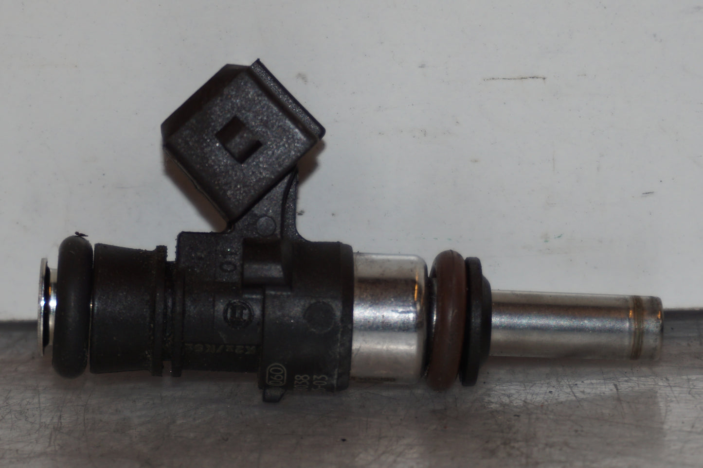 Snett uppifrån på Spridare från en BMW R 1200 GSA -2012 motorcykel.