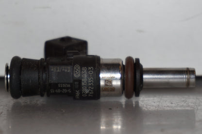 Höger sida på Spridare från en BMW R 1200 RT -2013 motorcykel.