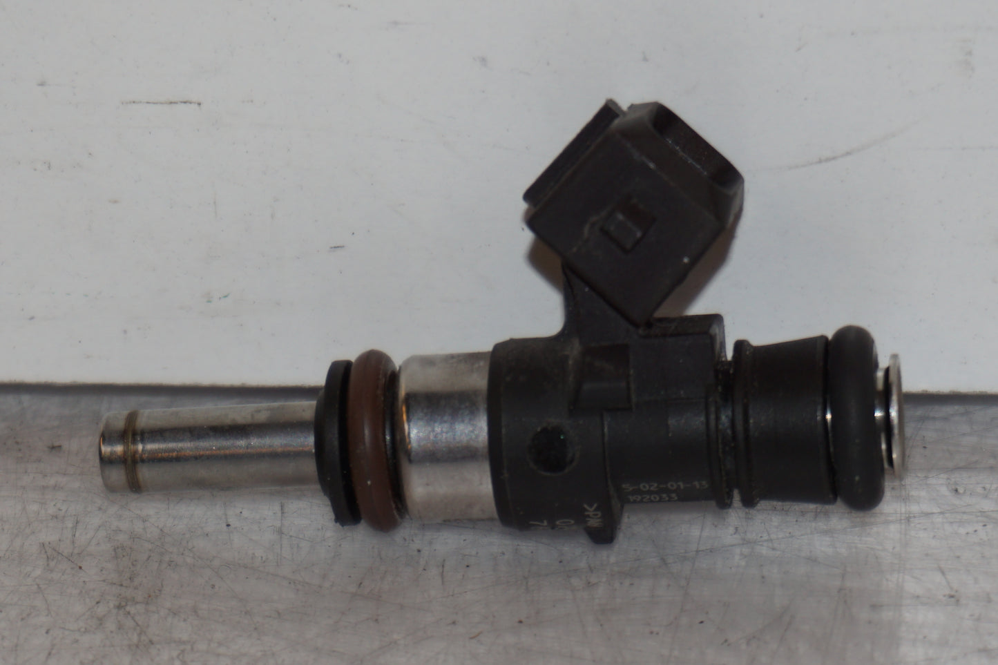 Snett uppifrån på Spridare från en BMW R 1200 RT -2013 motorcykel.