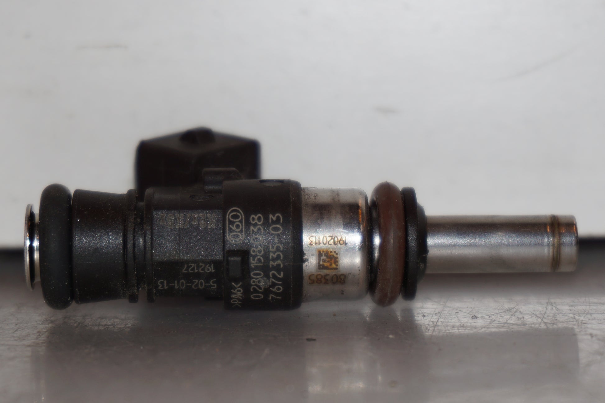 Höger sida på Spridare från en BMW R 1200 RT -2013 motorcykel.