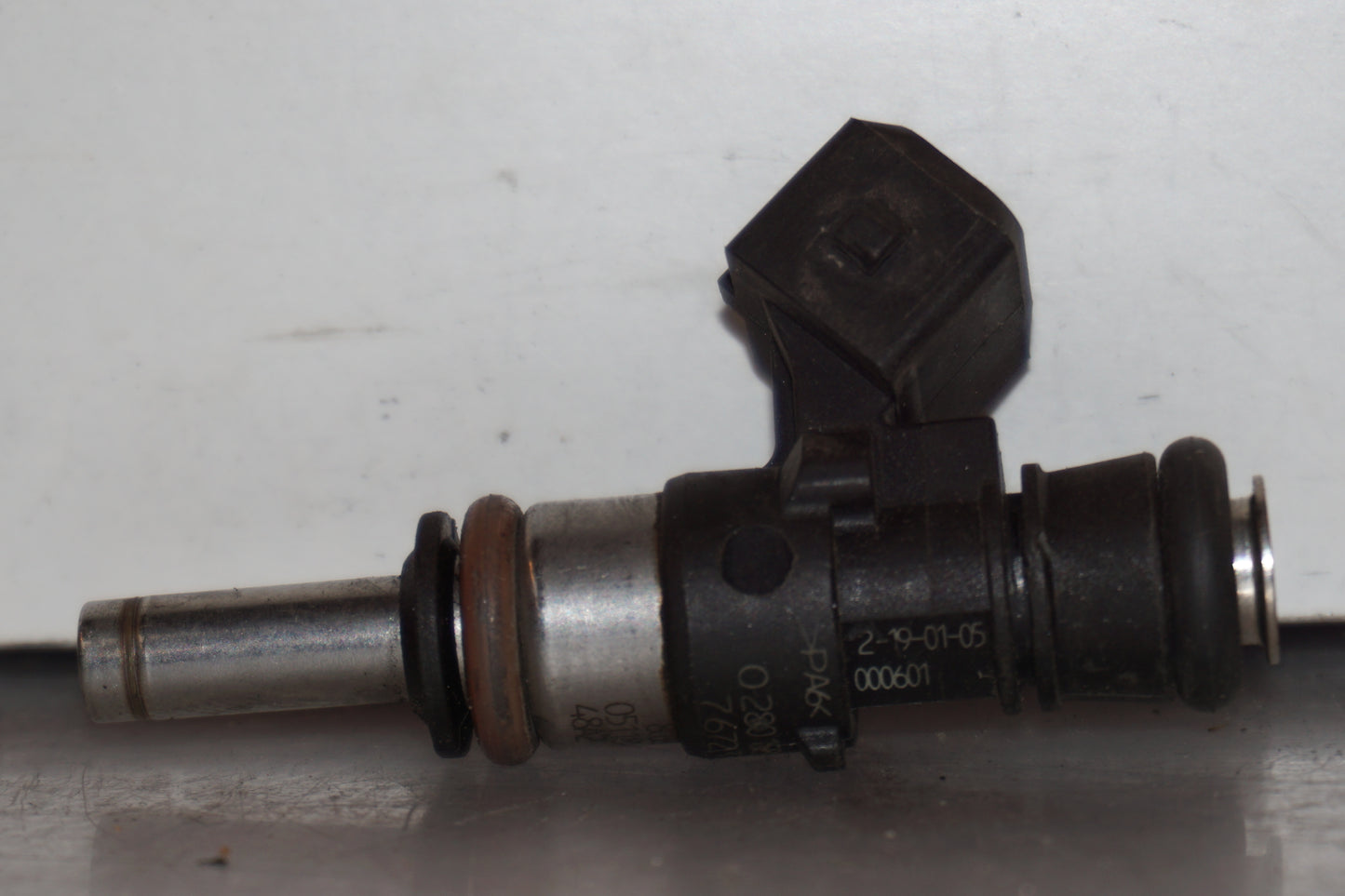 Snett uppifrån på Spridare från en BMW R 1200 GS -2005 motorcykel.