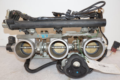 Framsidan på Insprutbrygga från en Triumph Tiger -2004 motorcykel.