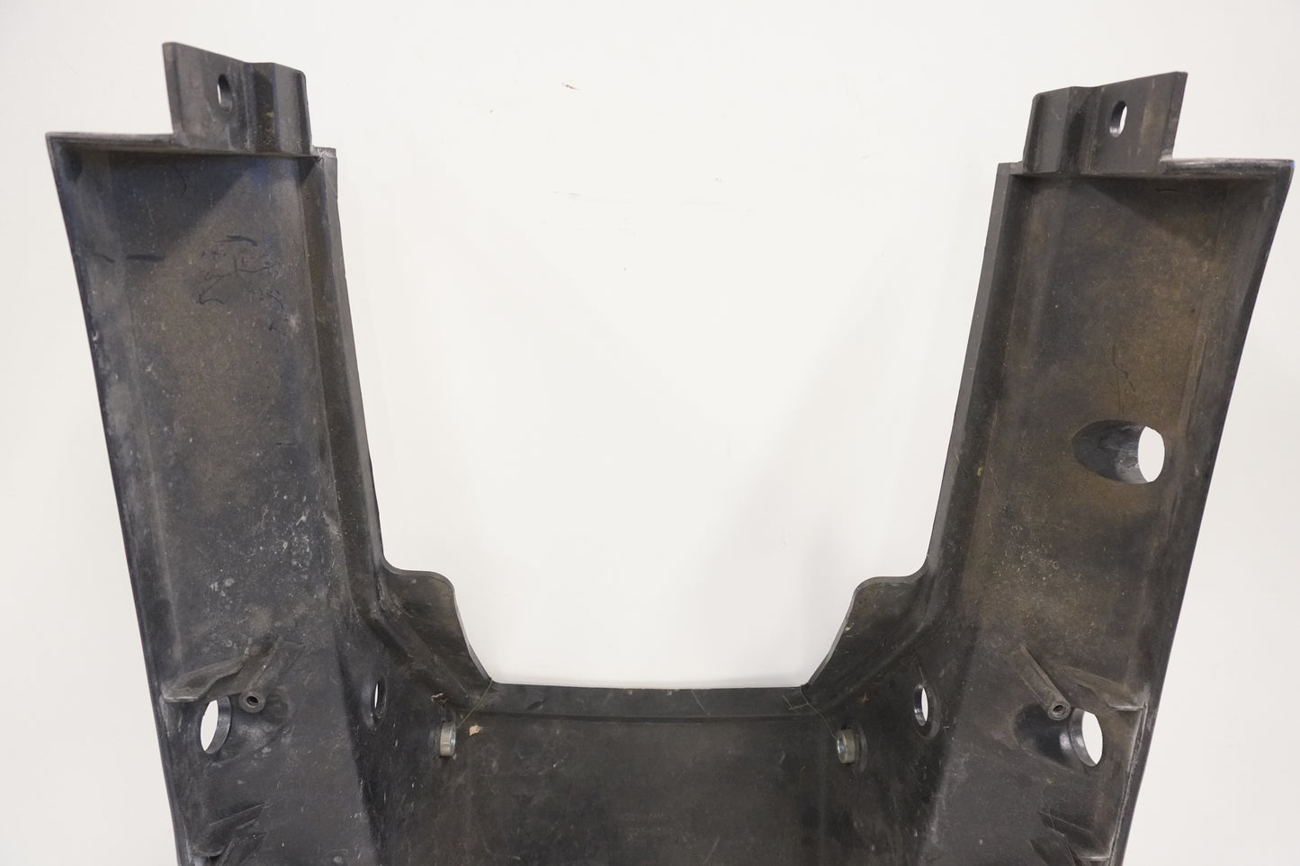 Snett uppifrån på Bakvinge från en Kawasaki GPZ 900 -1990 motorcykel.