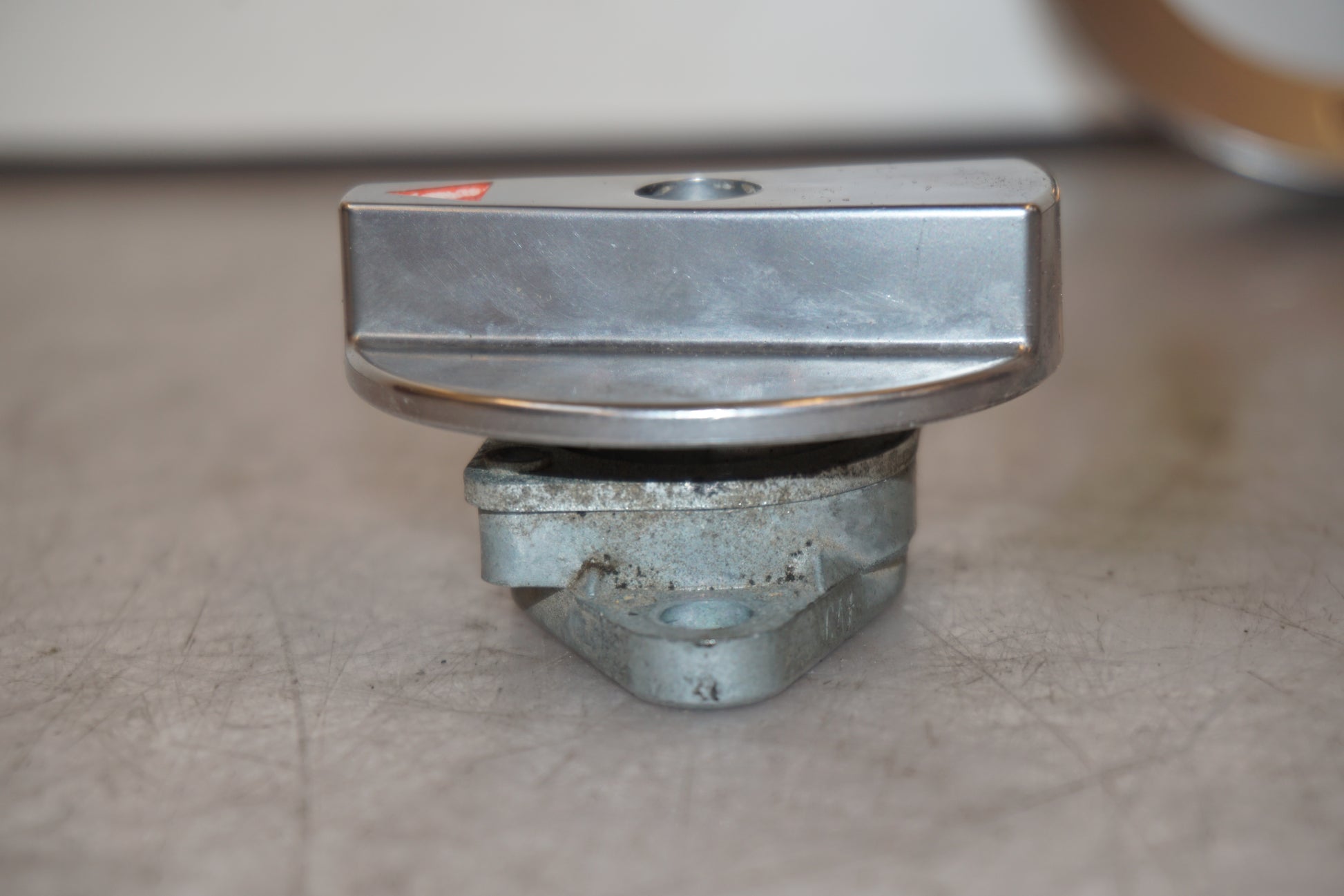 Snett uppifrån på Bensinkran från en Honda VFR 750 -1988 motorcykel.