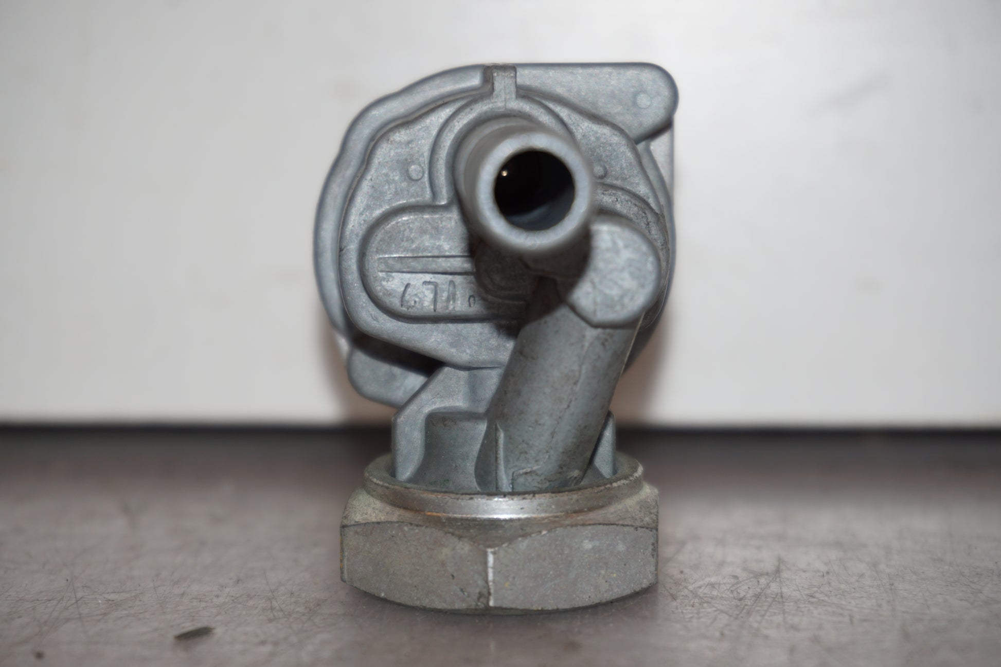 Snett uppifrån på Bensinkran från en Honda XL 1000 V -2008 motorcykel.