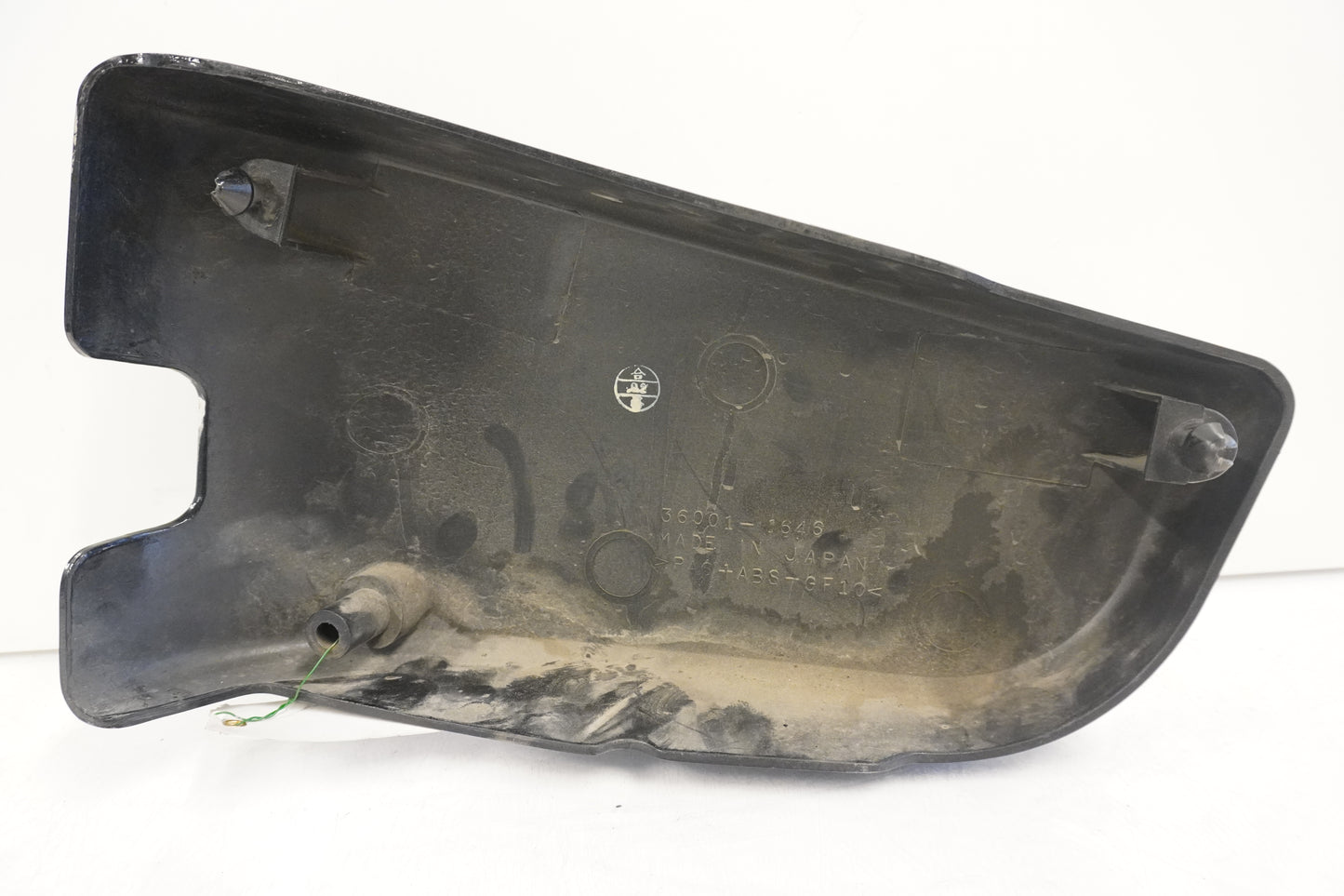 Snett uppifrån på Sidopanel från en Kawasaki VN 1500 Classic Tourer -2001 motorcykel.