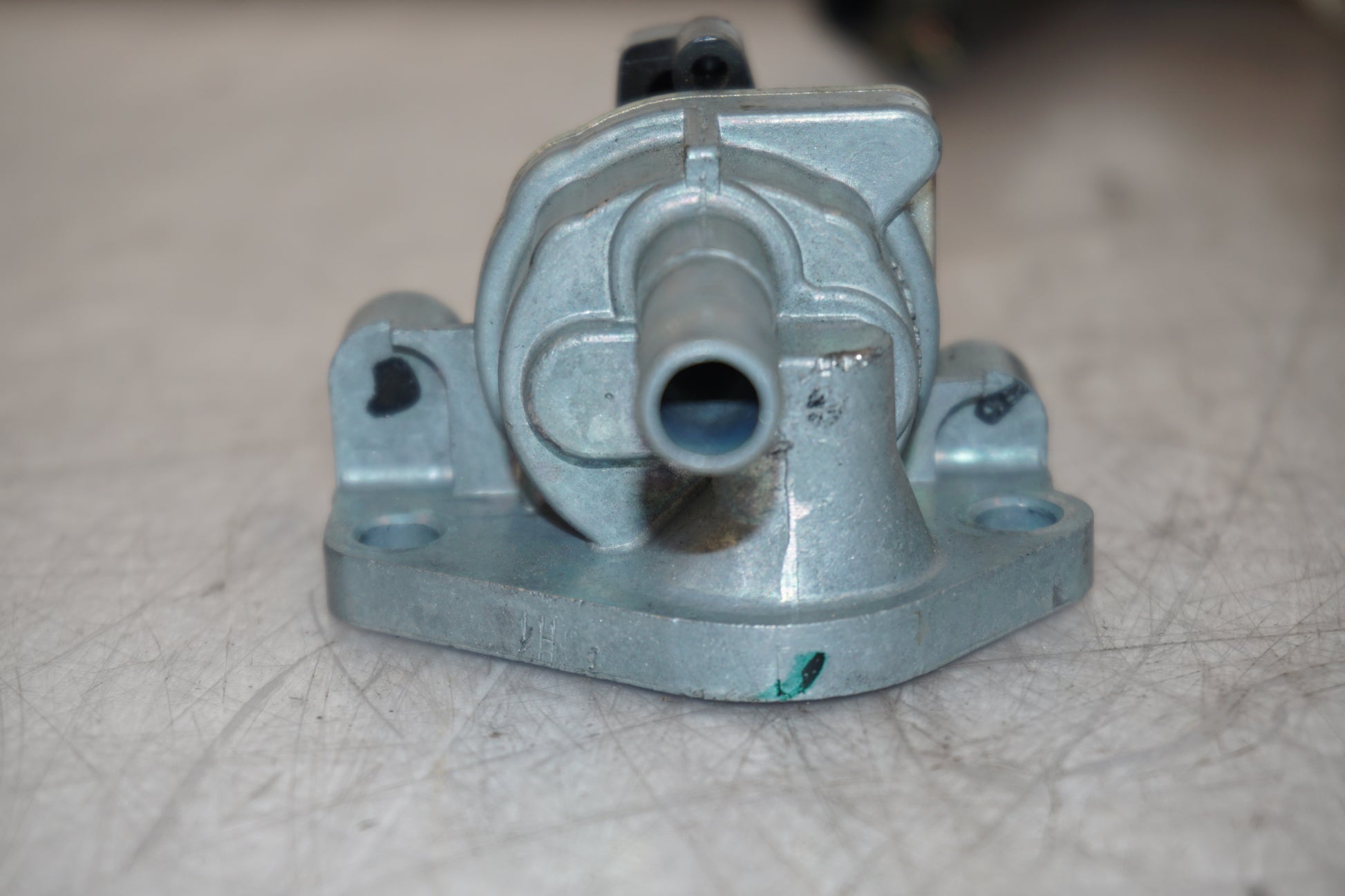 Snett uppifrån på Bensinkran från en Honda VFR 750 -1996 motorcykel.