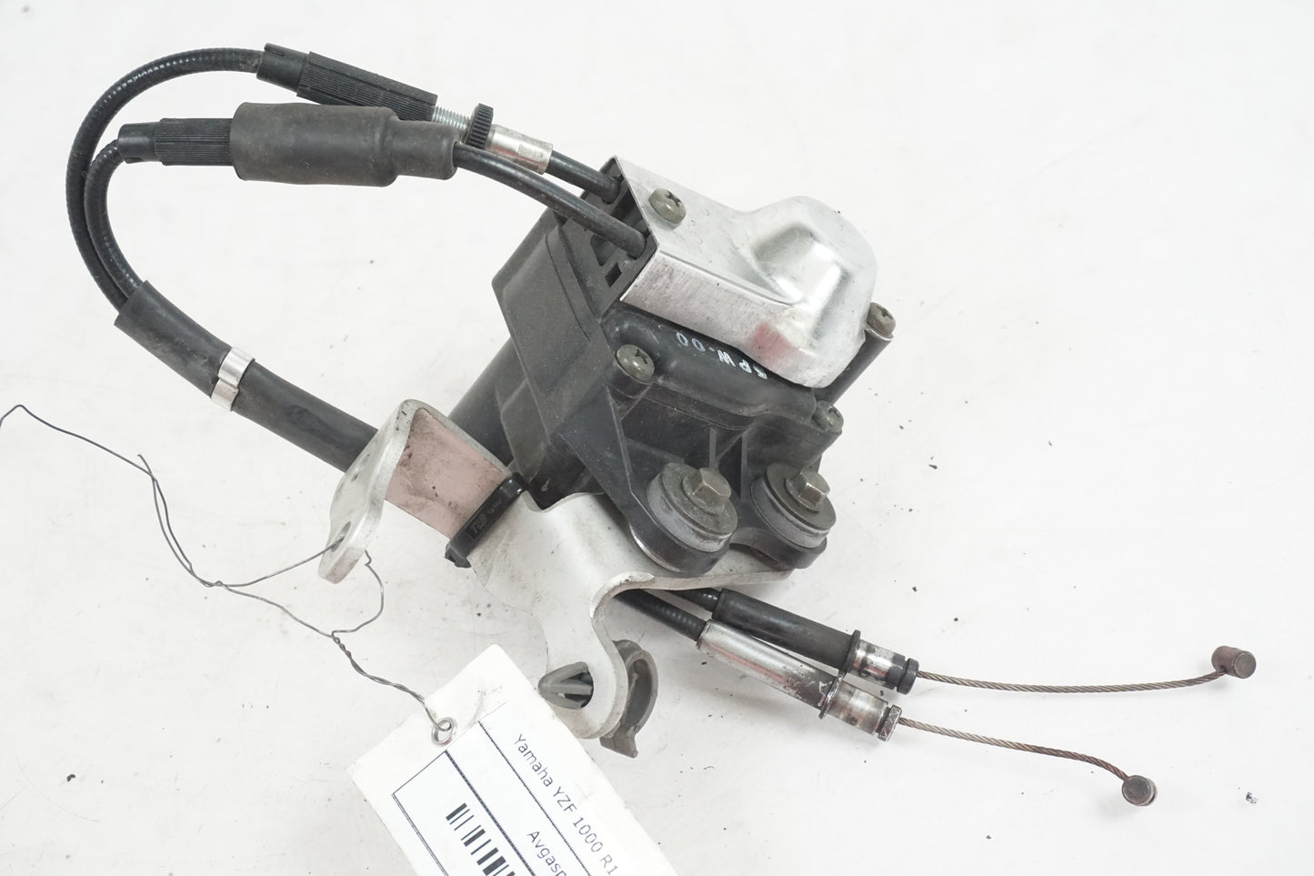 Höger sida på Avgasspjällmotor från en Yamaha YZF 1000 R1 -2003 motorcykel.