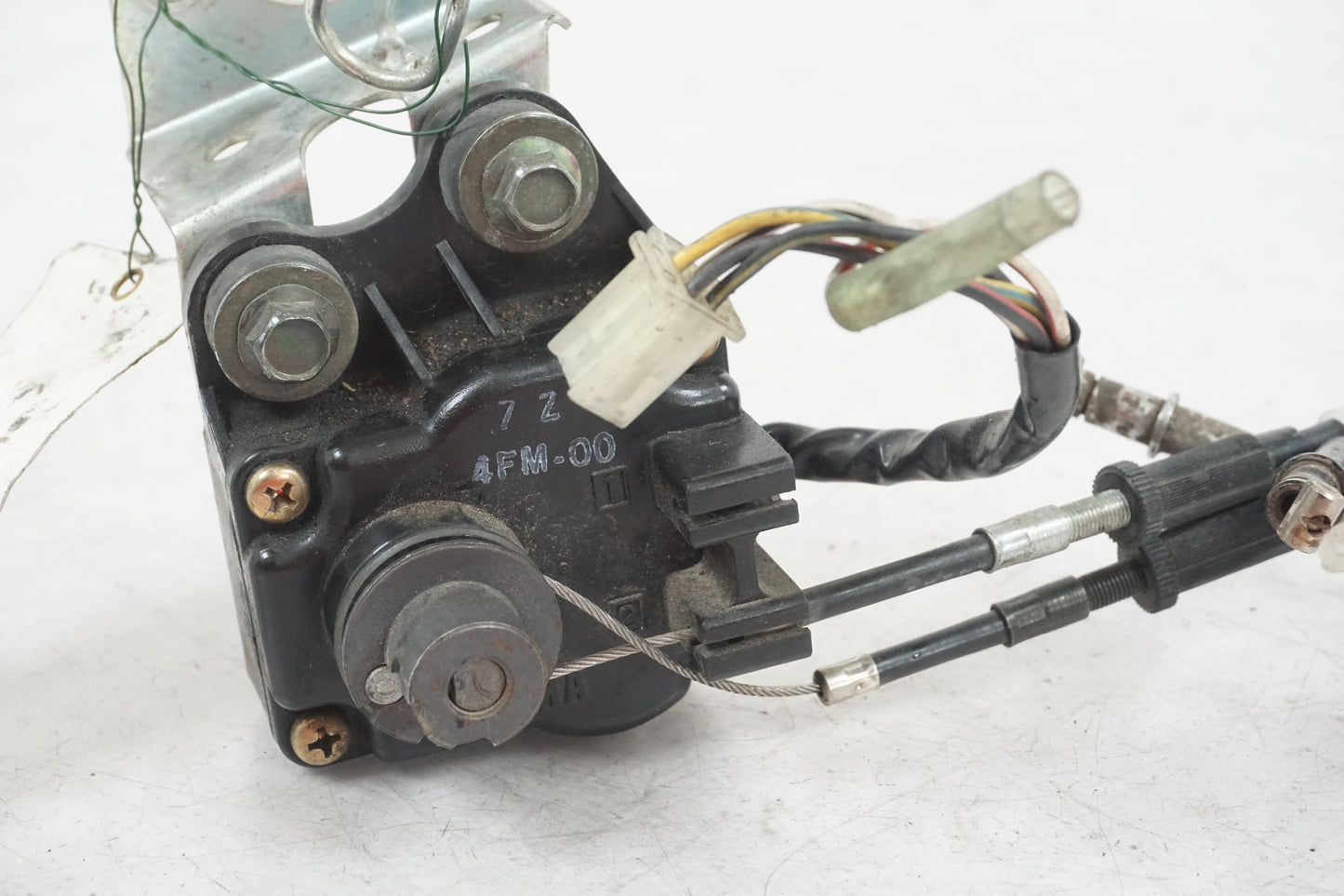 Snett uppifrån på Avgasspjällmotor från en Yamaha YZF 1000 R -1998 motorcykel.