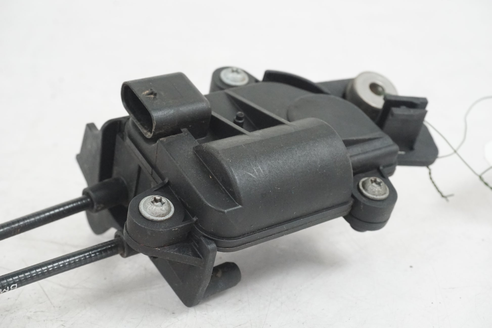 Snett uppifrån på Avgasspjällmotor från en BMW R 1200 GSA -2014 motorcykel.