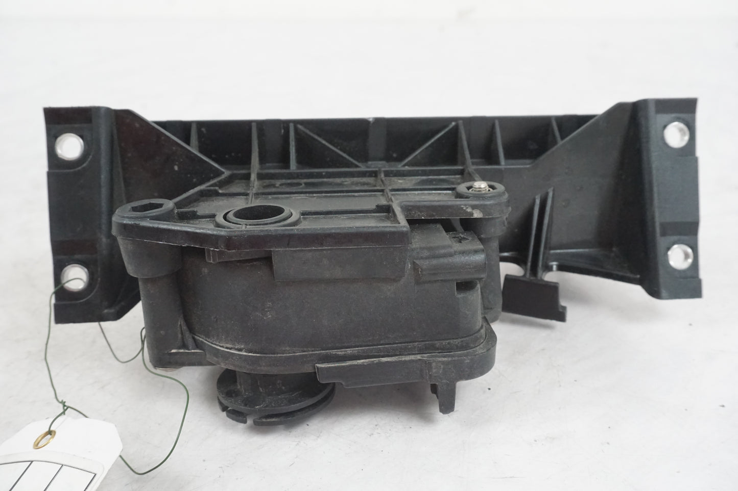 Snett uppifrån på Avgasspjällmotor från en BMW S 1000 RR -2010 motorcykel.