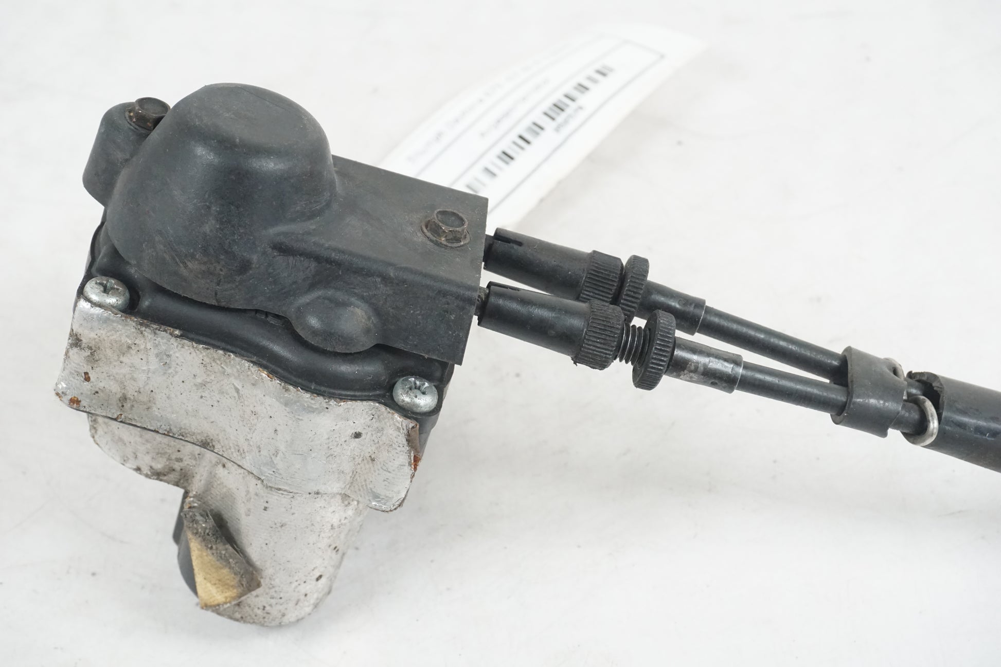 Snett uppifrån på Avgasspjällmotor från en Triumph Daytona 675 -2007 motorcykel.