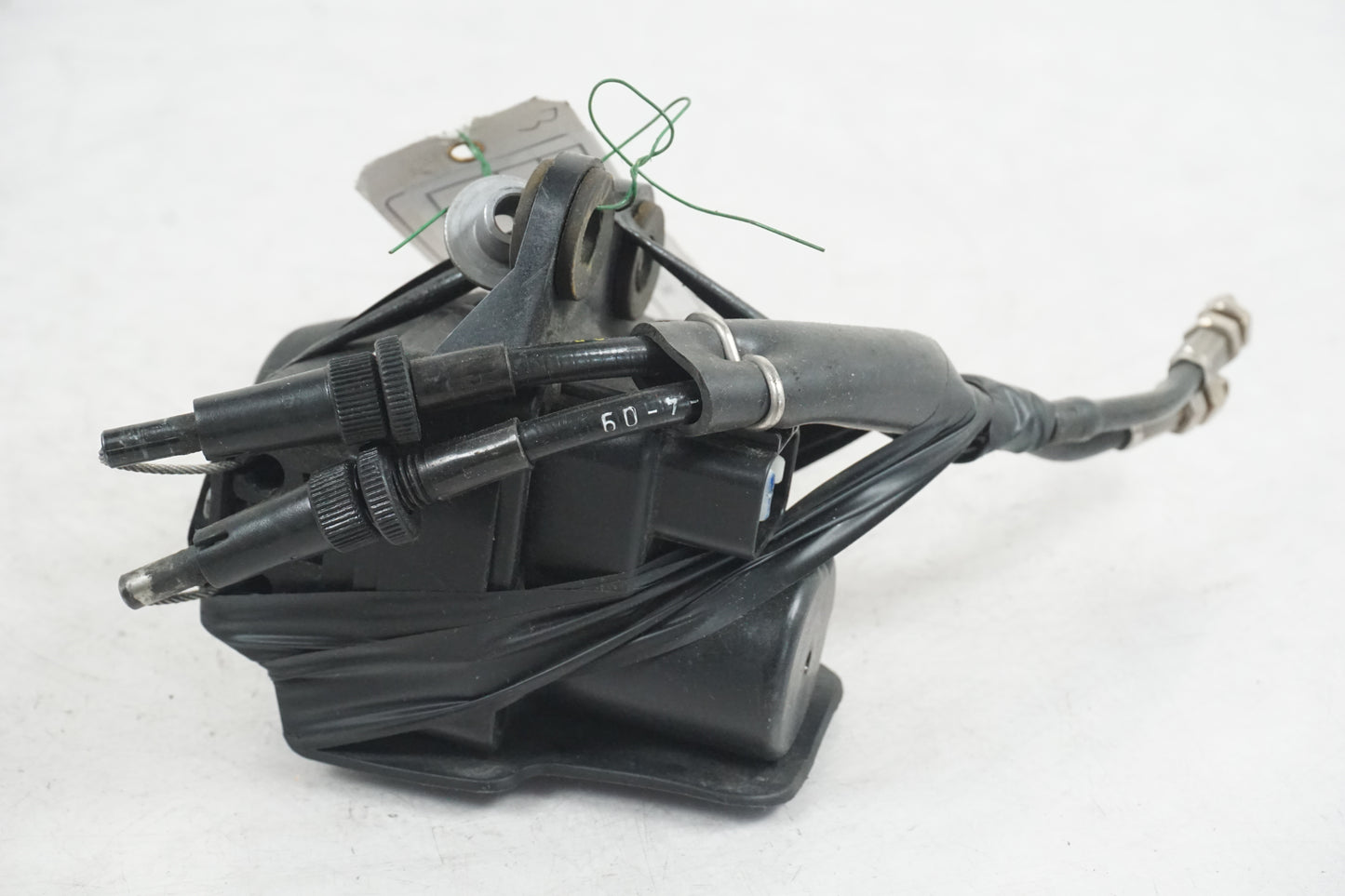 Baksidan på Avgasspjällmotor från en Triumph Daytona 675 -2009 motorcykel.