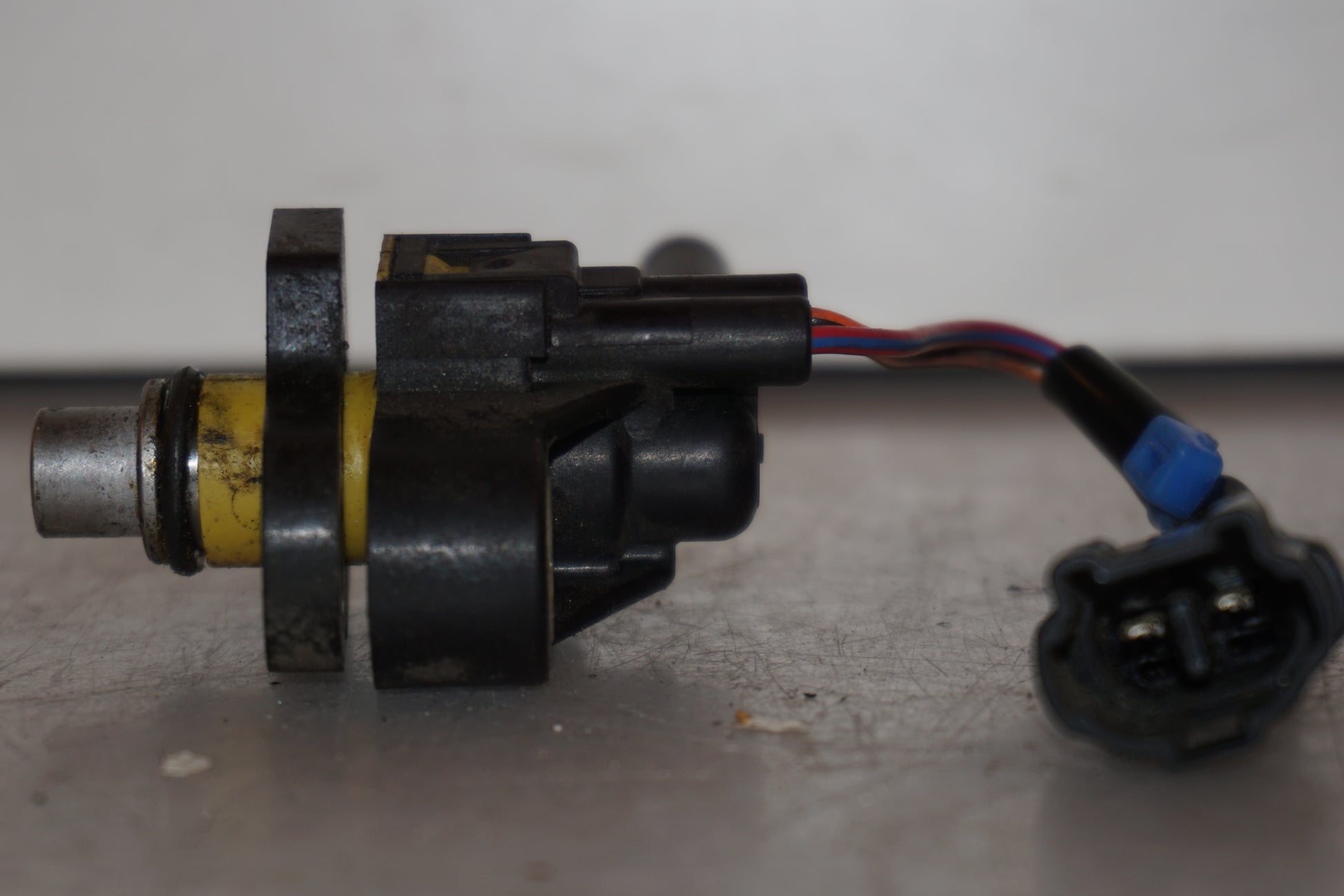 Snett uppifrån på Spridare från en Yamaha YZF-R 125 -2008 motorcykel.