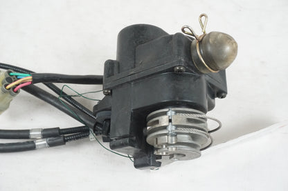 Snett uppifrån på Avgasspjällmotor från en Honda CBR 1000 RR -2004 motorcykel.