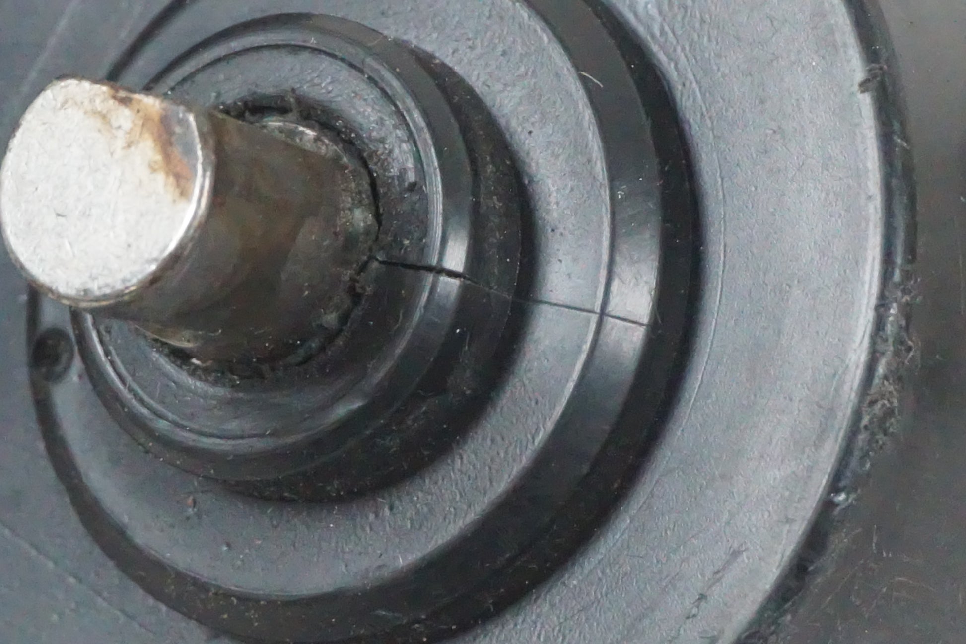 Snett uppifrån på Avgasspjällmotor från en Honda CBR 1000 RR -2006 motorcykel.