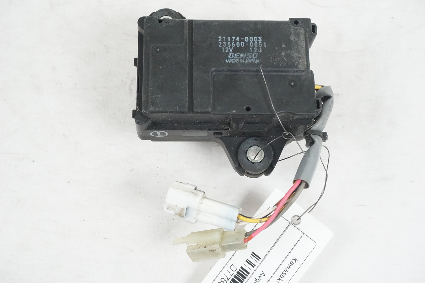 Snett uppifrån på Avgasspjällmotor från en Kawasaki ZX-10R -2008 motorcykel.