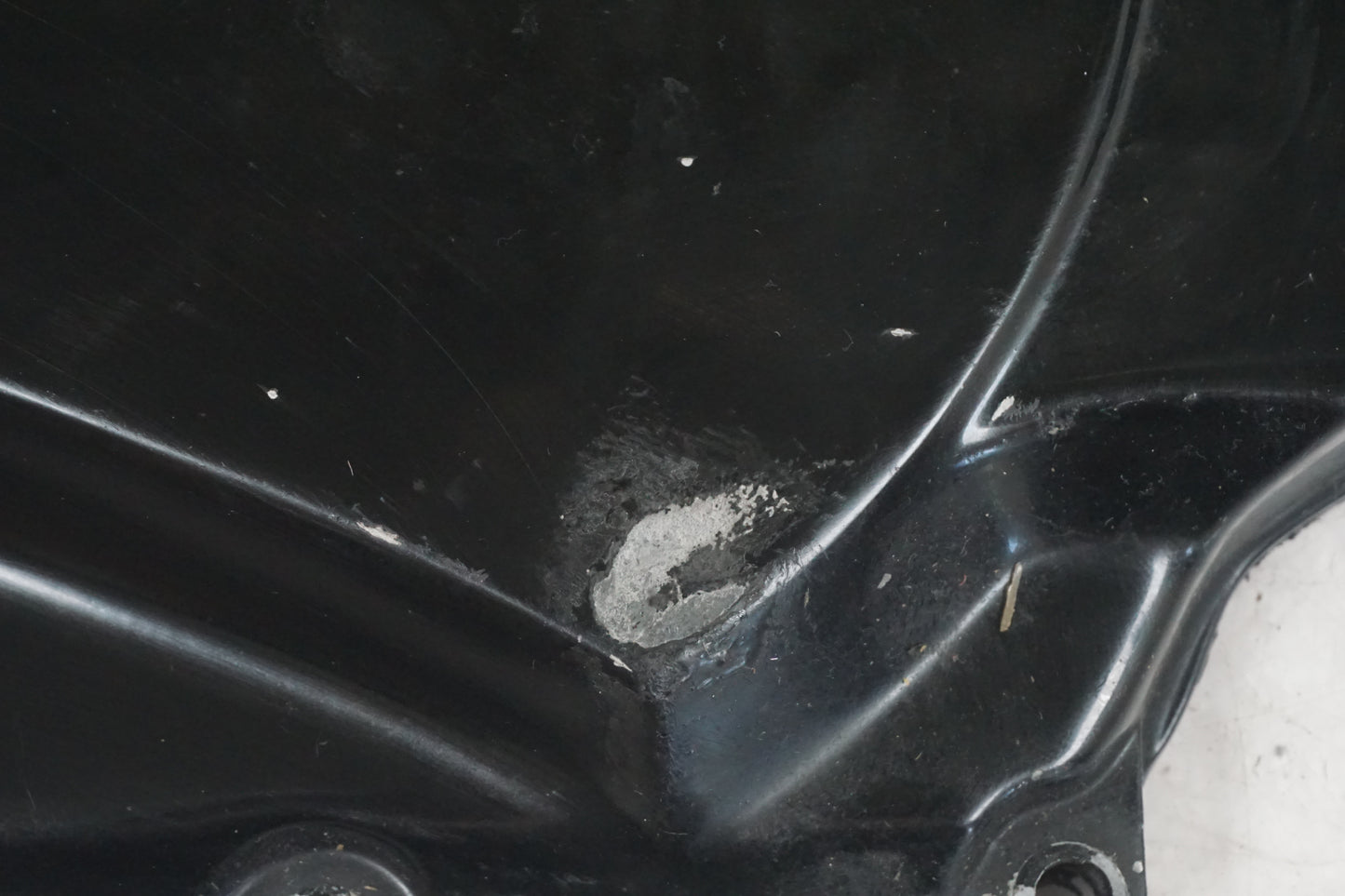 Höger sida på Transmissionskåpa från en Kawasaki GPZ 900 -1988 motorcykel.