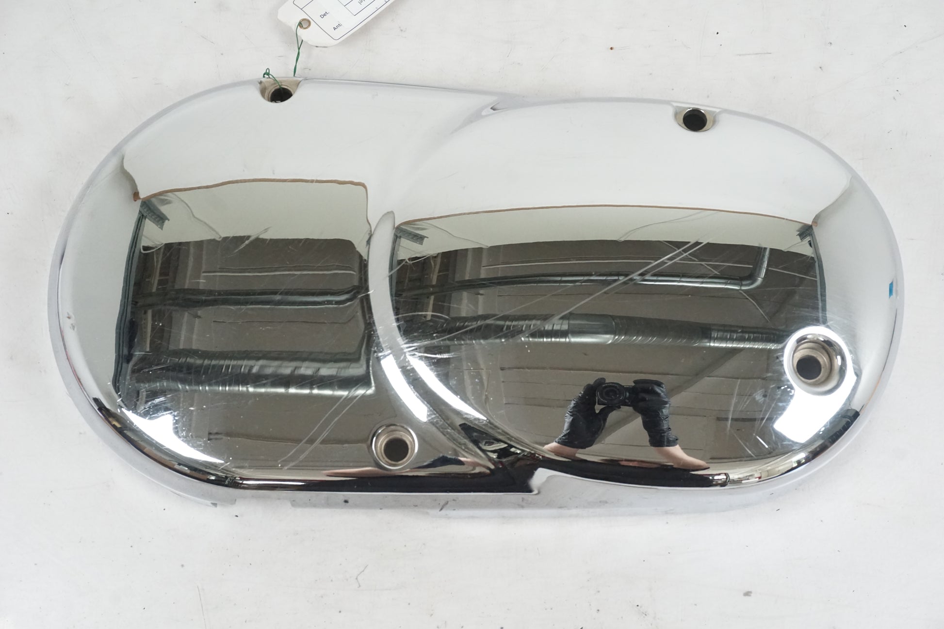 Framsidan på Transmissionskåpa från en Kawasaki VN 1500 Mean Streak -2004 motorcykel.