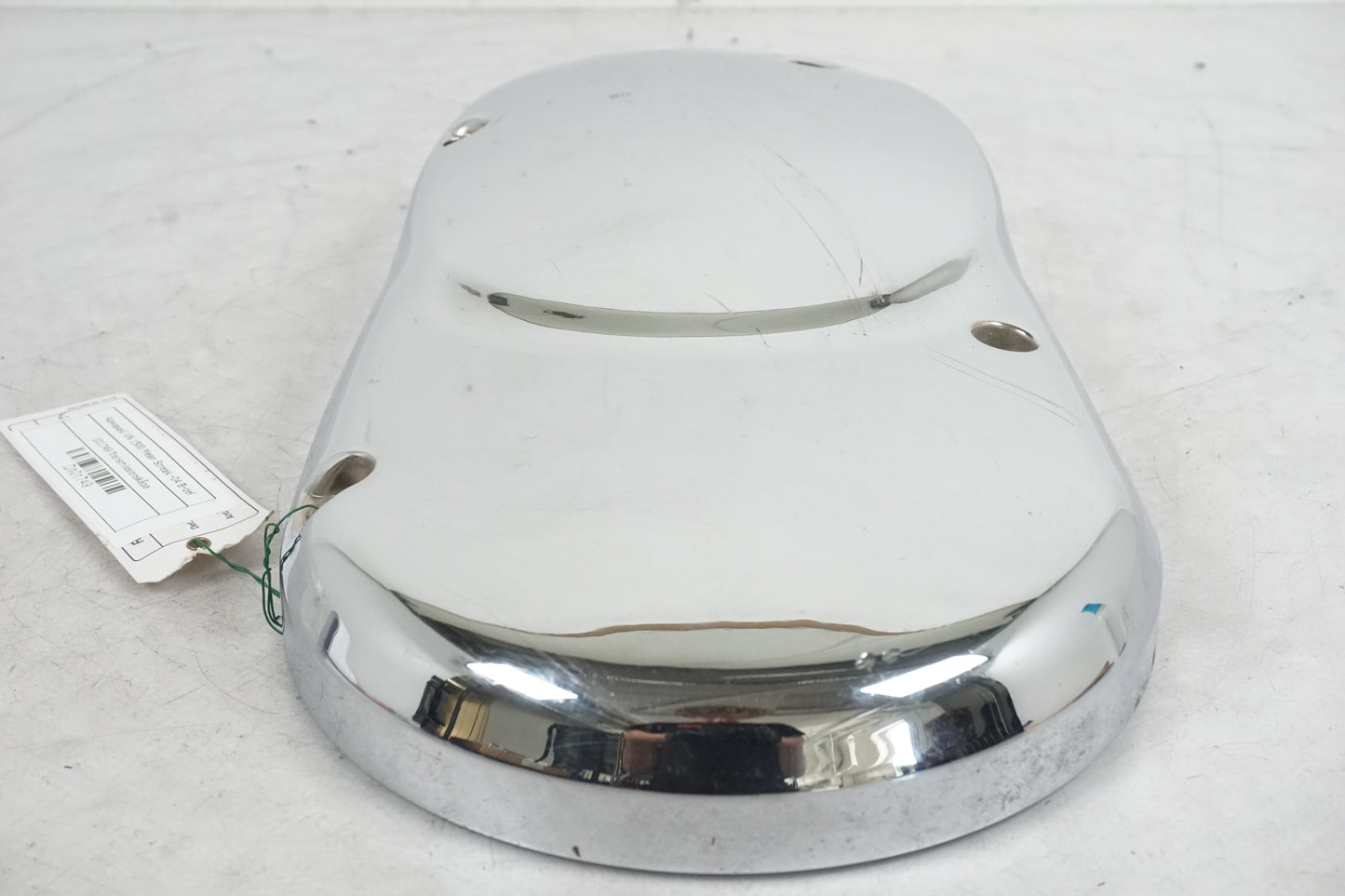 Snett uppifrån på Transmissionskåpa från en Kawasaki VN 1500 Mean Streak -2004 motorcykel.