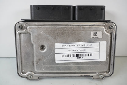 Framsidan på Motronic styrenhet från en BMW R 1200 RT -2008 motorcykel.