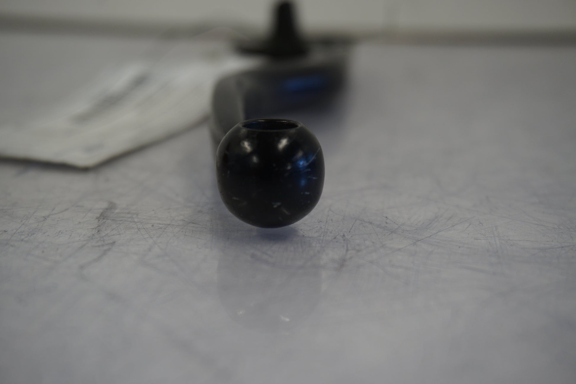 Snett uppifrån på Kopplingsgrepp från en Buell X1 Lightning -2002 motorcykel.