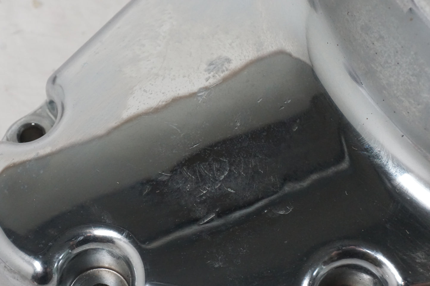 Höger sida på Generatorkåpa från en Honda VTX 1800 -2003 motorcykel.