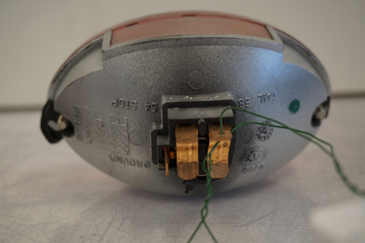 Höger sida på Baklampa från en Buell 1125 CR -2009 motorcykel.