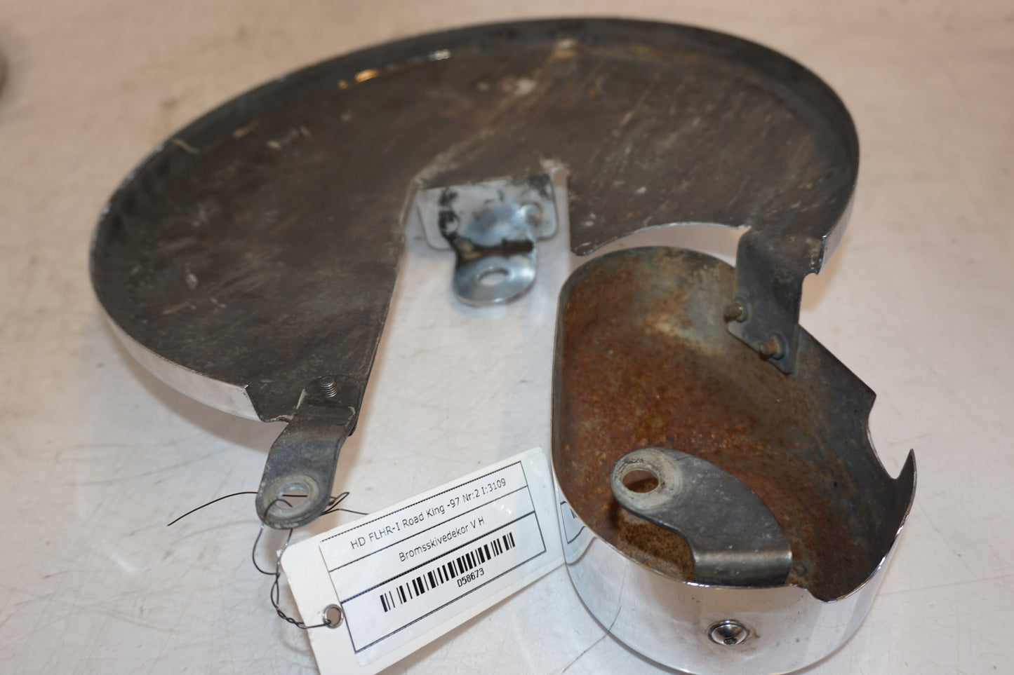 Extrabilder på Bromsskivedekor från en H-D Touring Road King FLHR/I -1997 motorcykel.