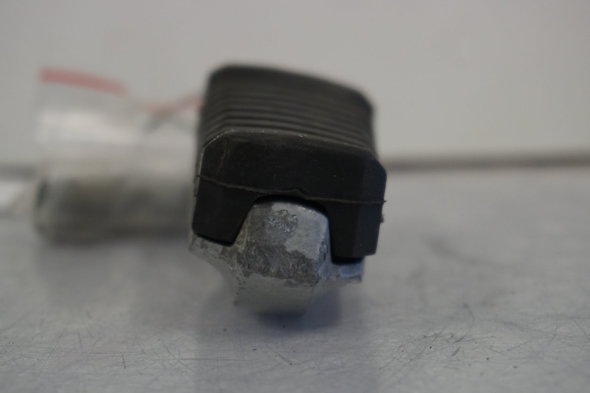 Snett uppifrån på Fotpinne från en Kawasaki VN 750 -1994 motorcykel.